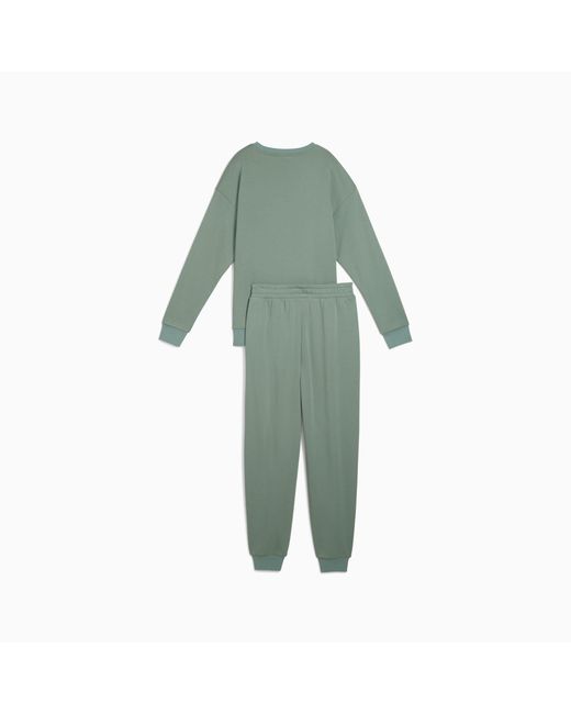 PUMA Relaxed joggingpak in het Green