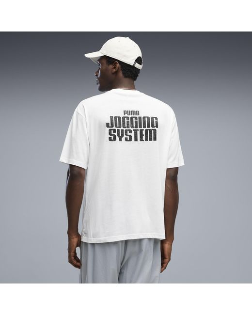 PUMA White X Activewear Jogging System T-Shirt for men