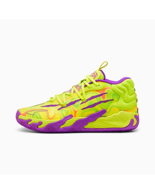 PUMA Yellow Mb.03 Spark Basketball Shoes