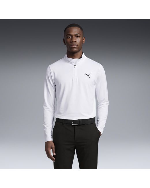 PUMA White Cloudspun Tech Tour Golf Jacket for men