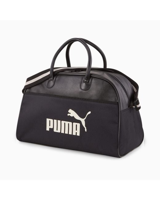 PUMA Black Campus Grip Bag