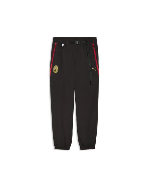 PUMA Black Ac Milan Tech Winterized Relaxed Pants for men