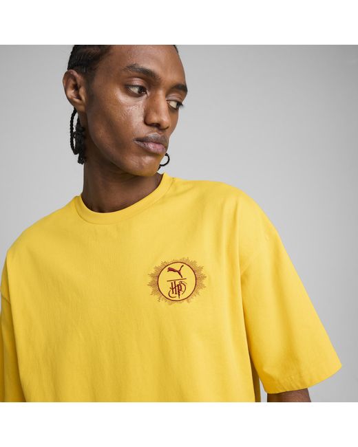 Camiseta Estampada Extragrande X Harry Potter PUMA de color Yellow