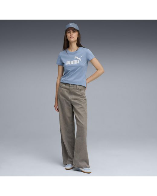 Maglietta Con Logo Ess Metallizzato No. 1 Da Donna, Abbigliamento, Cool Blu/Metallizzato di PUMA in Blue