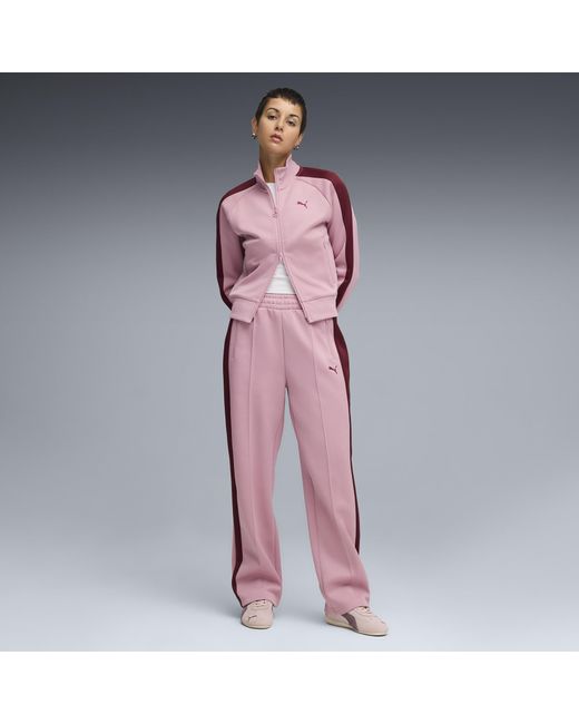 Pantalones De Chándal Rectos T7 Always On Para Mujer, Poised Rosa PUMA de color Pink
