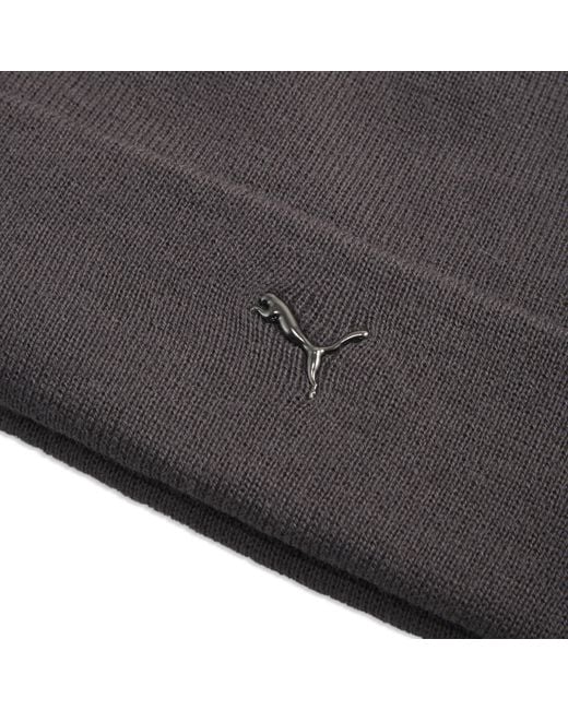PUMA Gray Metal Cat High Crown Beanie