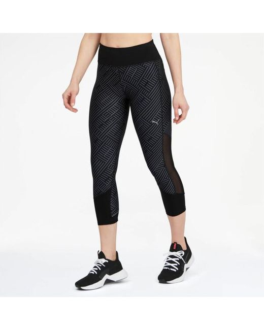 PUMA Last Lap Graphic 3 4 Leggings in Blue Lyst
