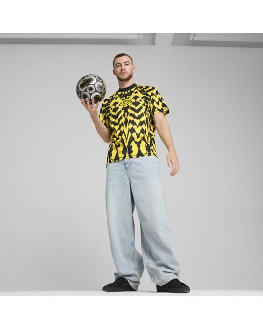 PUMA Borussia Dortmund ftblSTATEMENT Retro Trikot in Yellow für Herren