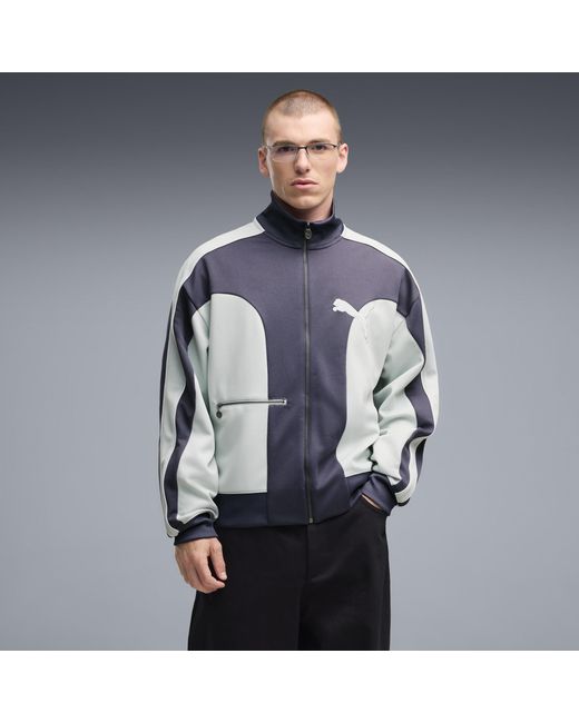 PUMA Blue T7 Love Of The Cat Relaxed Track Jacket for men