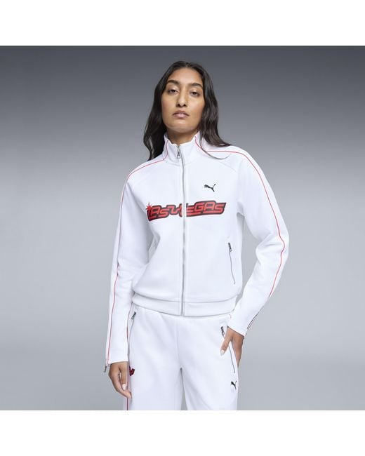 PUMA White T7 Las Vegas Track Jacket