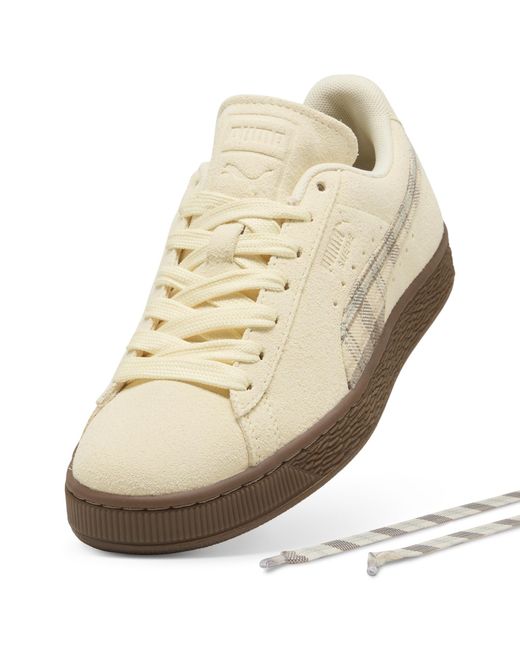 PUMA Natural Suede Patch Sneakers