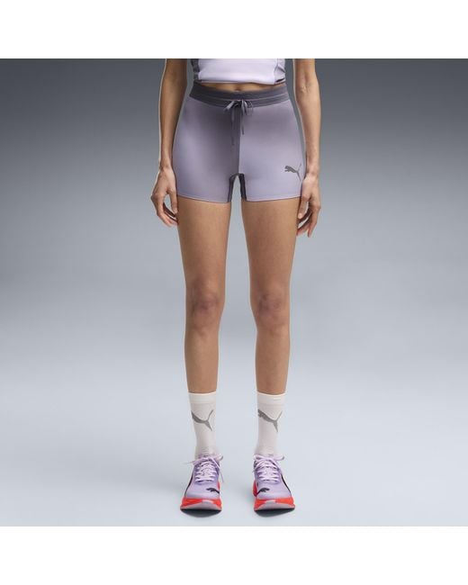 PUMA Purple Lightspeed Printed 3" Running Short Tights