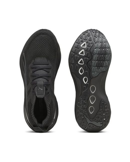 PUMA Black Foreverrun Nitroâ Knit Running Shoes for men
