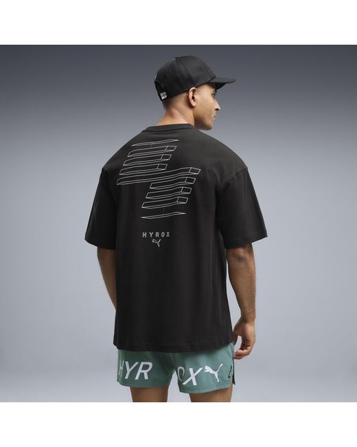 PUMA Black X Hyrox Lifestyle Oversize T-Shirt for men
