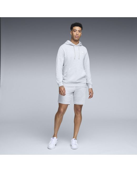 PUMA Gray Elevated Essentials Hoodie for men