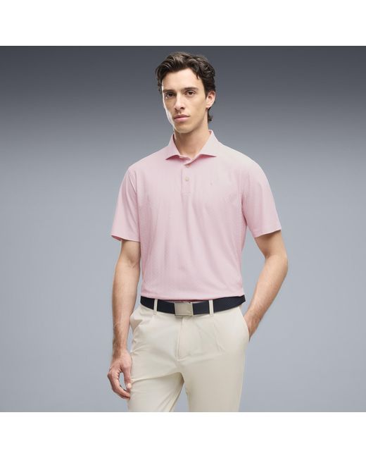 PUMA Pink X Arnold Palmer Textured Polo for men