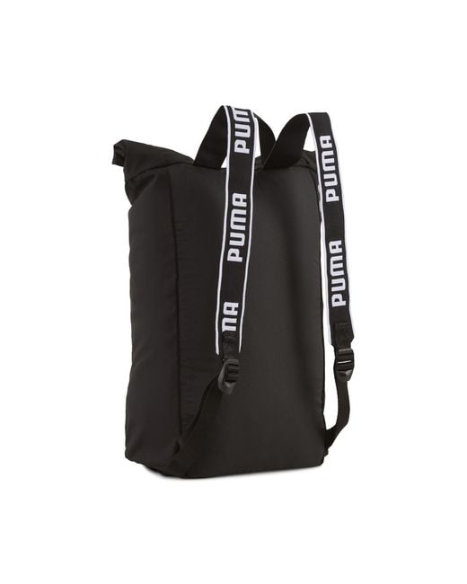 PUMA Black Base Small 12L Rolltop Backpack