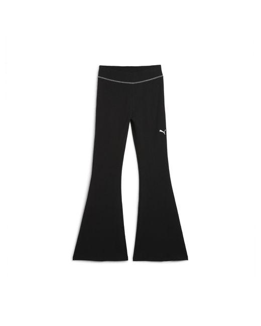 PUMA Dare To Getextureerde Flared Legging Voor in het Black
