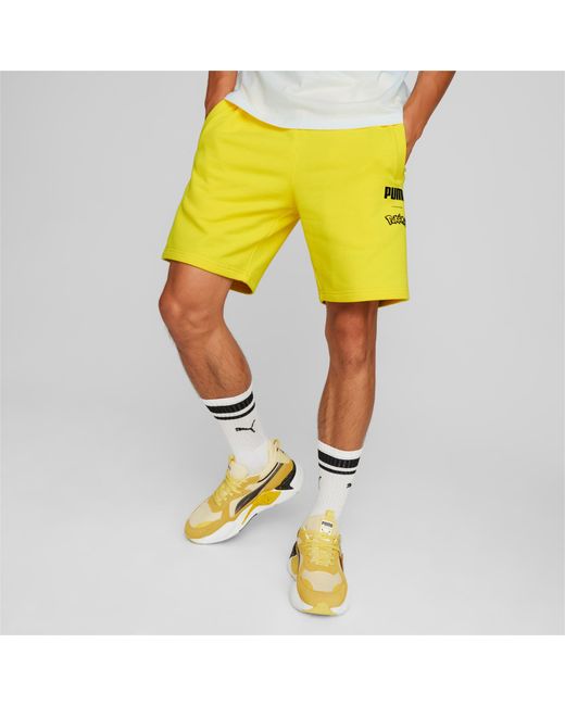 PUMA Yellow X Pokémon Shorts Men for men