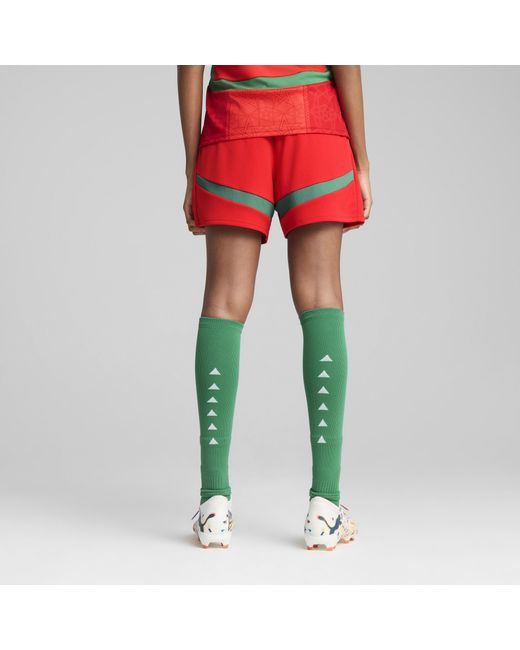 Shorts Marruecos 2025 Para Mujer PUMA de color Red