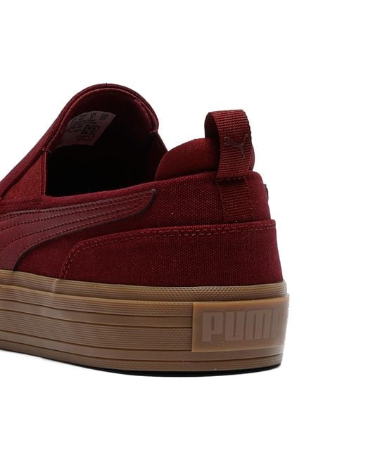 PUMA Red Court Classic Vulcanized Slip-On Shoes for men