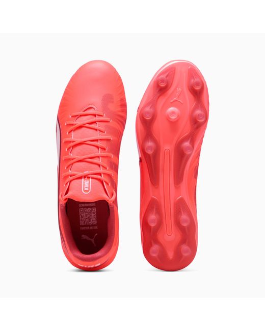 PUMA Red King Match Fg/Ag Football Boots Glowing/ Fire