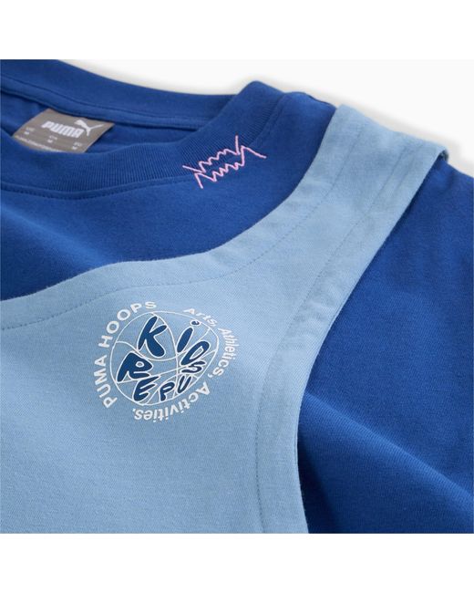 T-Shirt Hoops X Kidsuper Per Donna, /Altro di PUMA in Blue