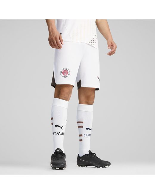 PUMA Fc St. Pauli 24/25 Uitshort in het White voor heren