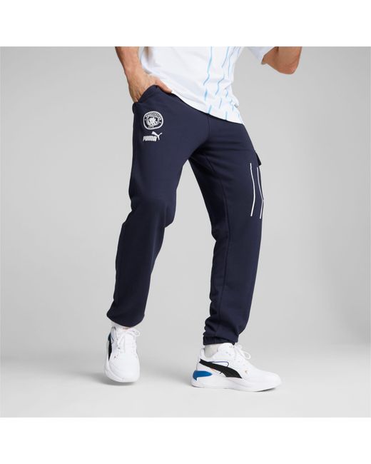 Manchester City FC ftblCulture Pantaloni della tuta da per di PUMA in Blu |  Lyst