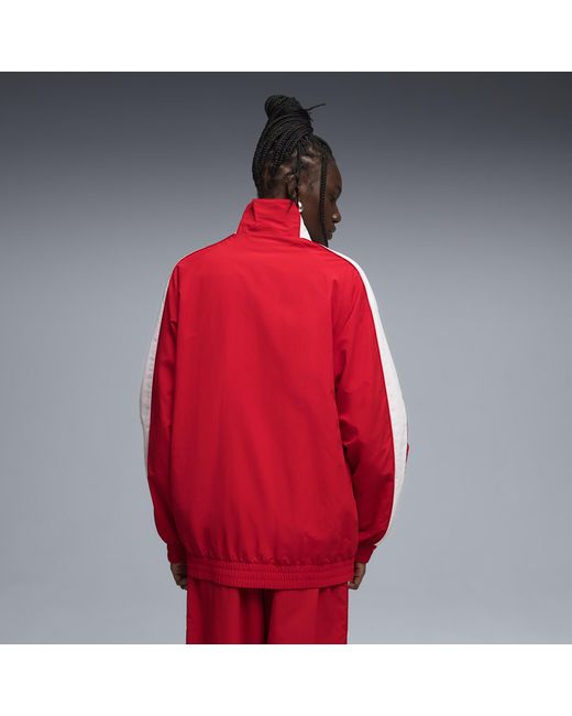 PUMA Red T7 Oversized Track Jacket for men