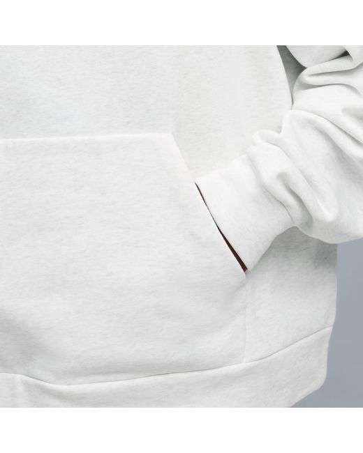 PUMA White Wardrobe Essentials Boxy Fleece Hoodie for men