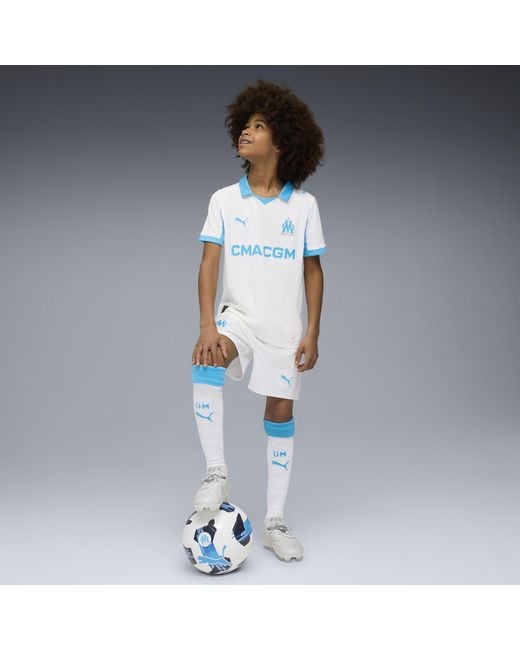 PUMA White Olympique De Marseille 25/26 Shorts Teenager, Kleidung, /Azure