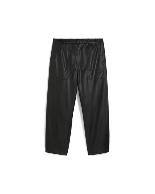 PUMA Gray Super Pleather Pants for men