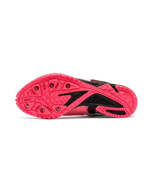 pink track spikes
