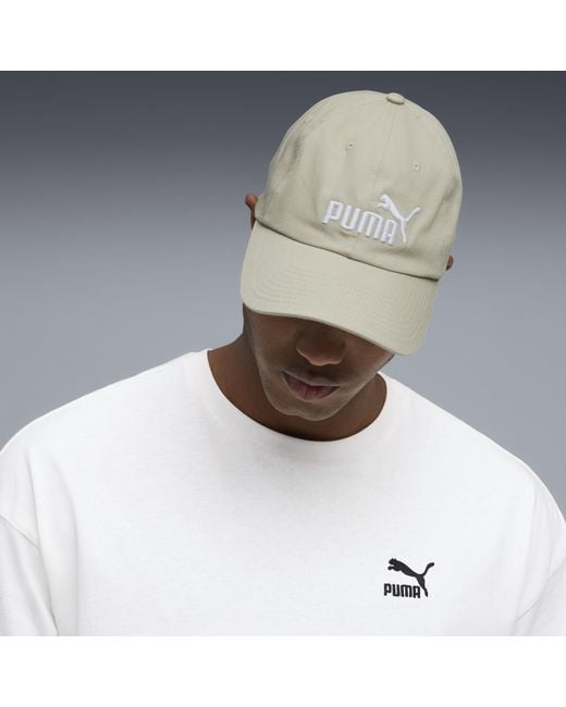 PUMA Gray Ess No.1 Logo Baseball Cap