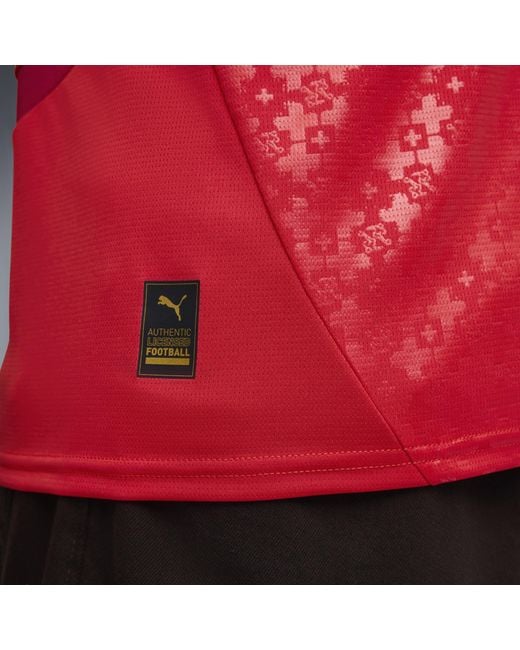PUMA Schweiz Frauen-Team 2025 Heimtrikot Herren in Red für Herren