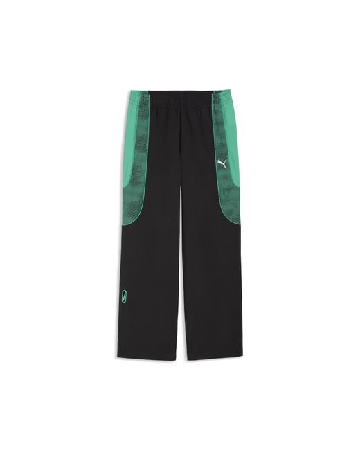 PUMA Black Tech-X Relaxed Track Pants for men