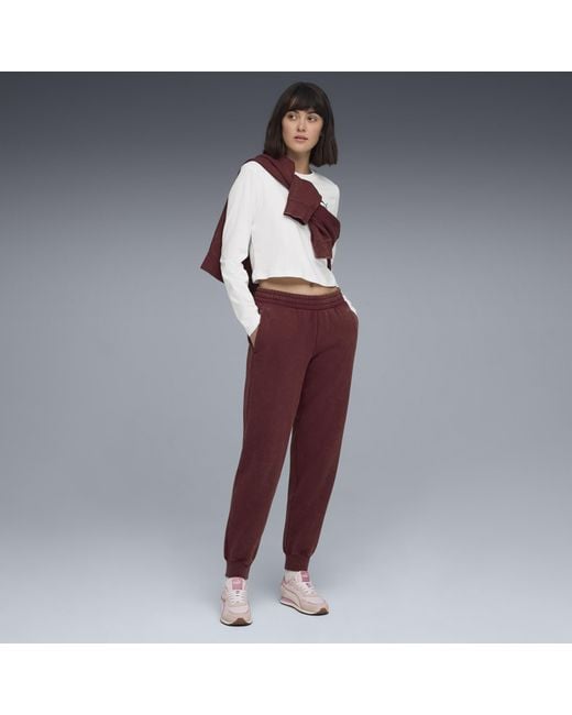 PUMA Red Ess Elevated Wash Sweatpants