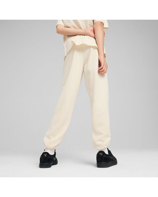 PUMA Essentials Script Sweatpant in het Natural