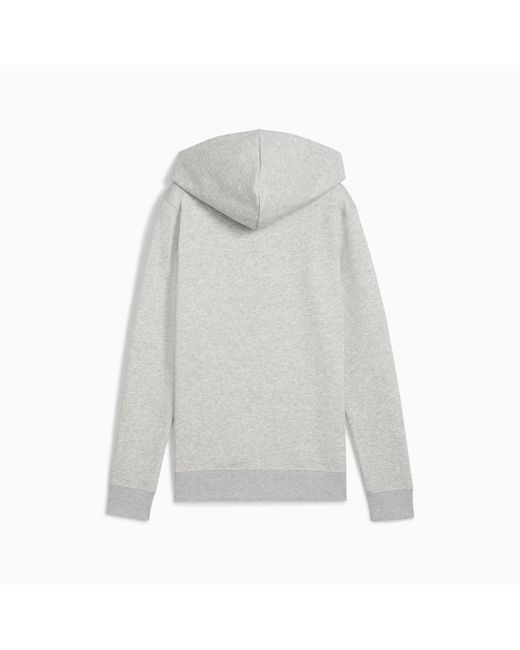 PUMA Gray Essentials Full-Zip Hoodie Light Heather
