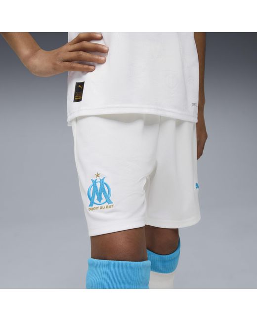 PUMA White Olympique De Marseille 25/26 Shorts Teenager, Kleidung, /Azure