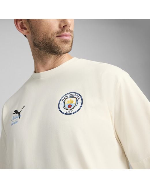 PUMA Kid Super X Manchester City Graphic T-Shirt Herren in White für Herren