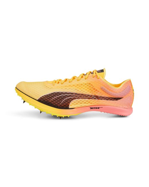 PUMA Yellow Evospeed Distance Nitro Elite Leichtathletik-Spikes