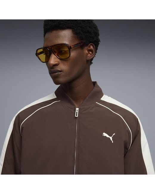 PUMA Brown T7 Bomber Jacket