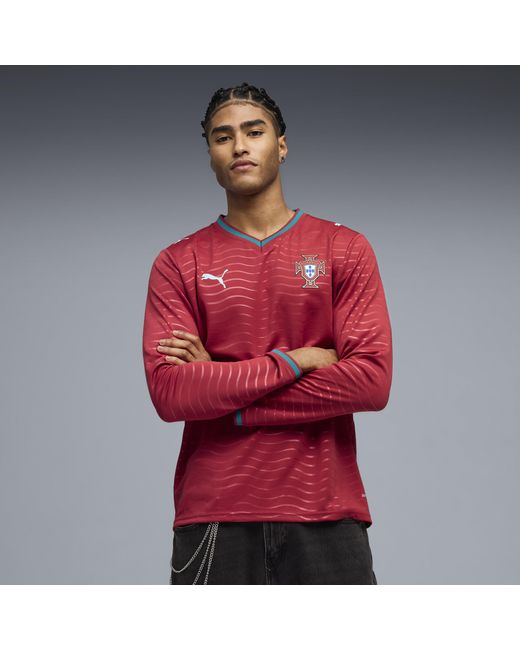 PUMA Red Portugal Long Sleeve Home Jersey for men