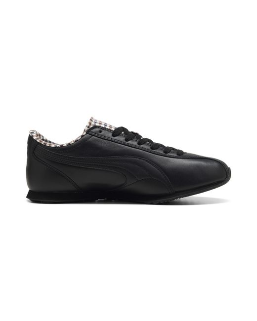 PUMA Black Sprint Check Sneakers
