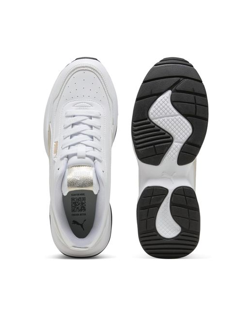 PUMA White Cilia Mode Metallisch Whisper Sneakers Damen, Schuhe