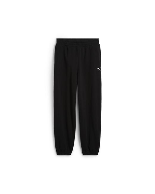 PUMA Black Wardrobe Essentials Relaxed Sweatpants