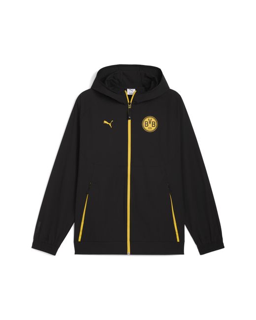 PUMA Black Borussia Dortmund Tech Woven Jacket for men