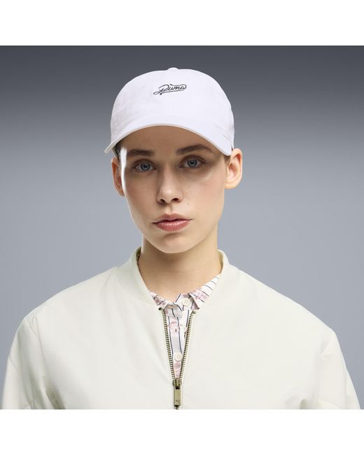 PUMA White Rodeo Script Golf Cap, Accessoires